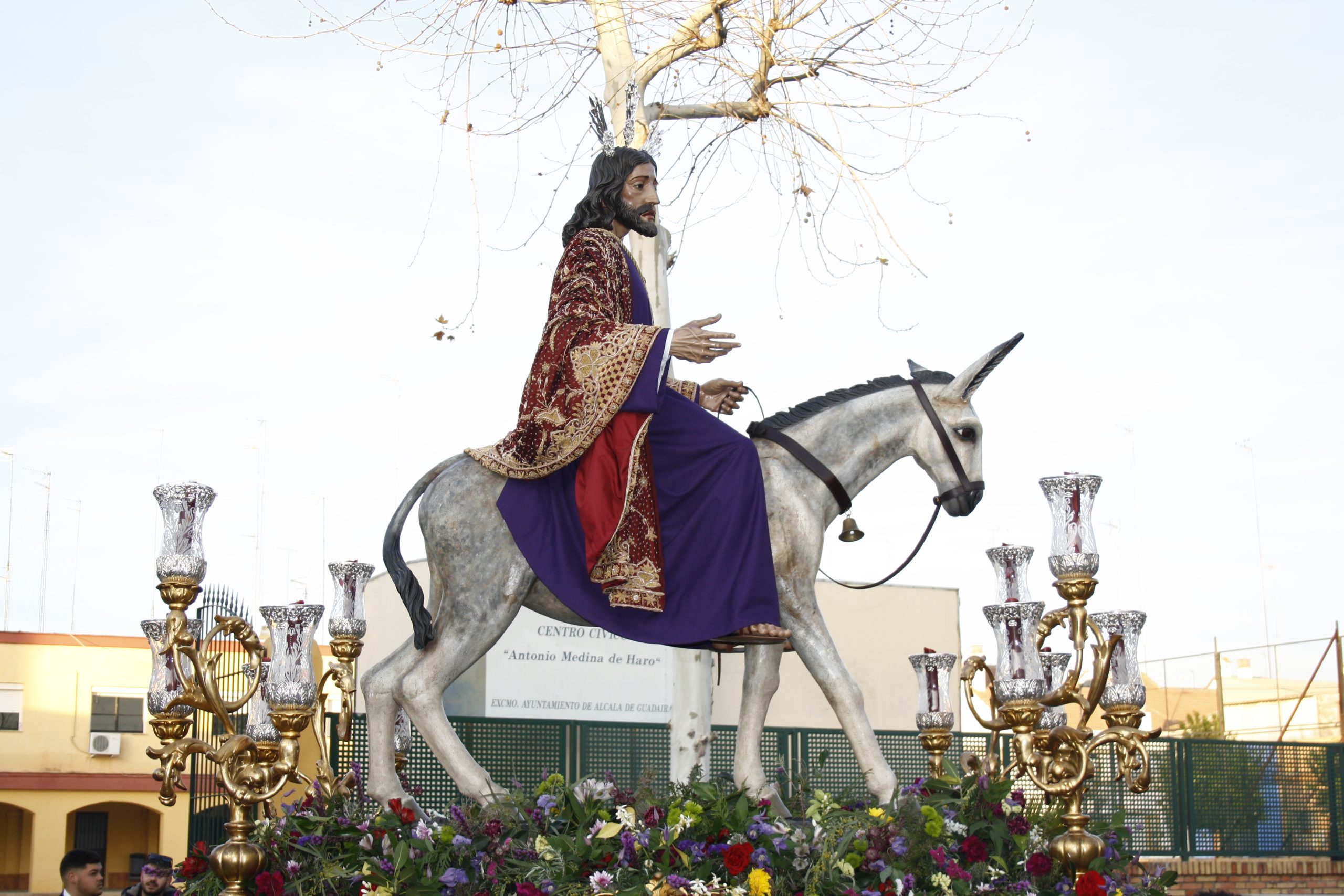 Horario e Itinerario del Vía Crucis del Santísimo Cristo de la Bondad. Alcalá de Guadaira 24 de Febrero del 2023